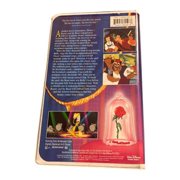 Walt Disney Princess VHS Movie Tapes Set Of 2 Beauty And The Beast Snow White - Picture 5 of 9